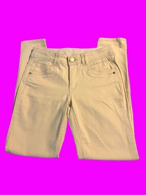 Democracy Cream Straight-Leg Stretch Jeans Like New Size 6